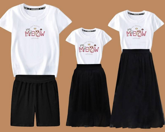 甜蜜蜜親子裝 全家服 短袖圓領棉T