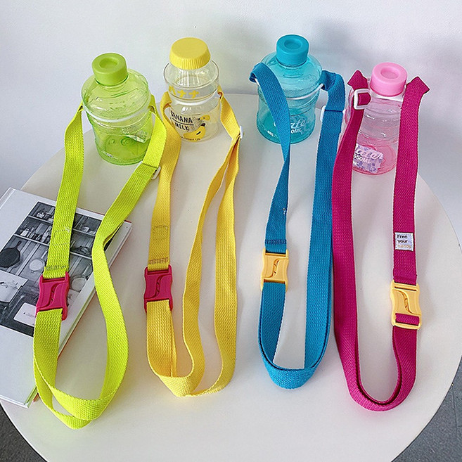 위즐 착용편한 원터치 버클 물병 스트랩, 1개, 블루