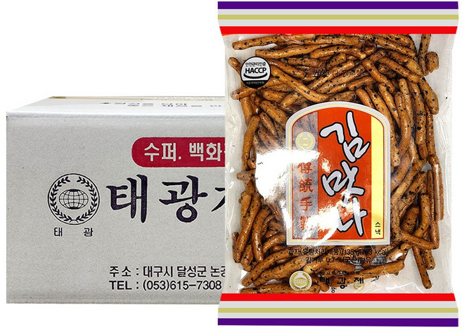 옛날과자 태광제과 김맛나 (135g x 20개) 1box, 20개, 135g