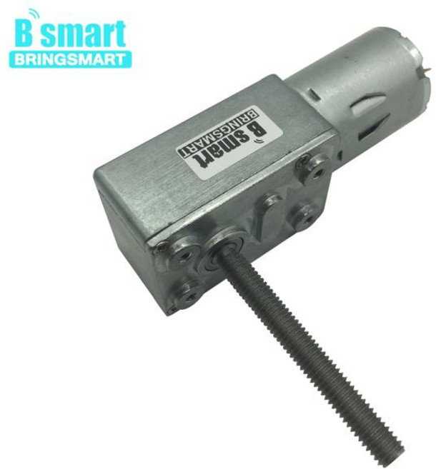 블로우 블로워 모터 DC 웜 기어 감속기 M6 나사 샤프트 길이 50mm 기어드 역방향 감속 자동 잠금 4632-370 12V 볼트 3V6V24V, 56) 12v 375rpm  package A, 56) 12v 375rpm  package A