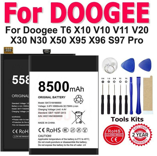 XDOU BAT20X 965400 BAT21M 188500 2019104350 17613360 T6 X10 V10 V11 V20 X30 N30 X50 X95 X96 S97 프로용, 07 For Doogee X95 Pro