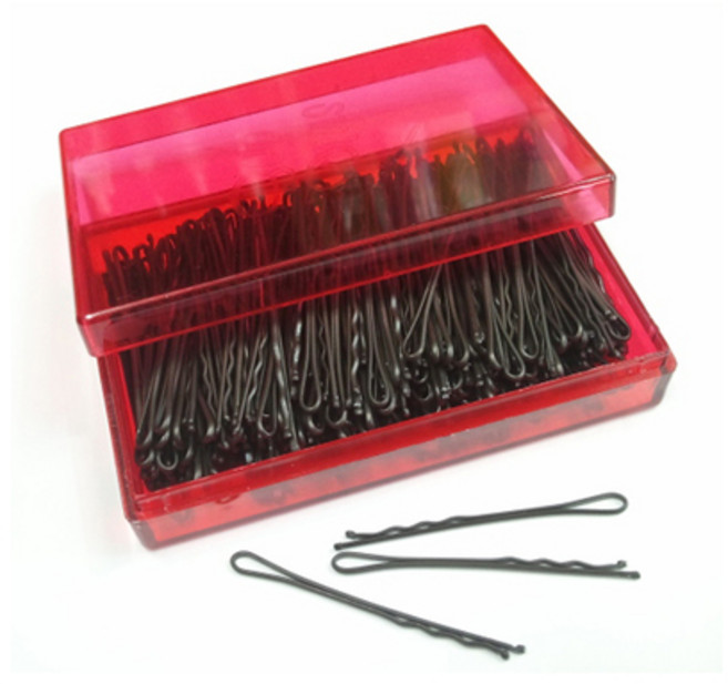 각실핀/머리핀/헤어/업스타일/올림머리/핀/빨간색통, 1개