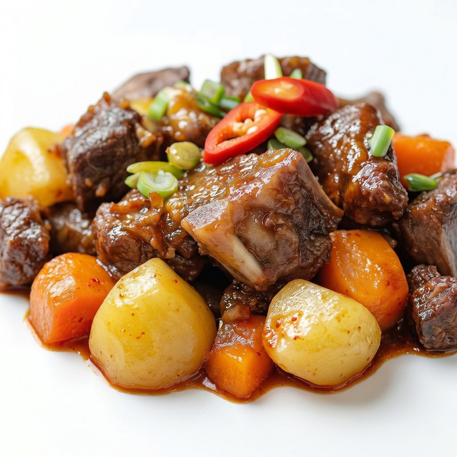 청정식당 찜요리 기획전 2인분 700g 간장 매운 묵은지 찜닭 갈비찜 밀키트 간편식 캠핑용, 1개