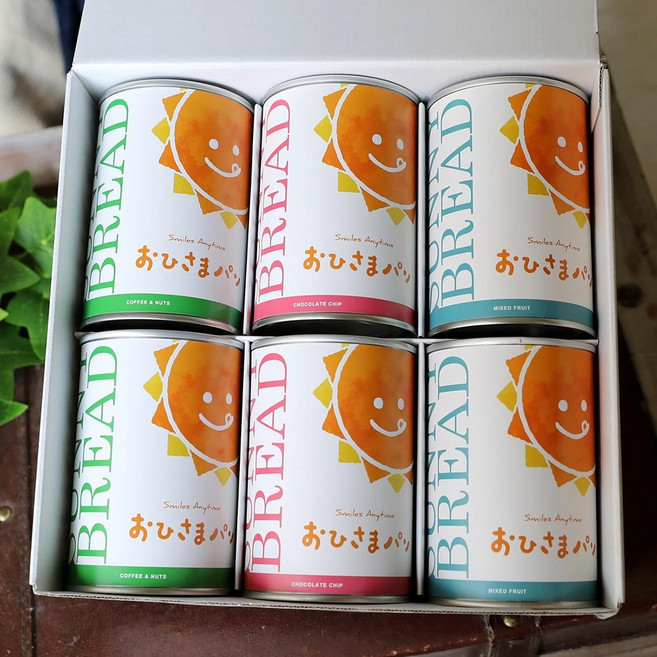 일본빵 통조림빵 비상 식량 간식 6캔, 175g, 6개