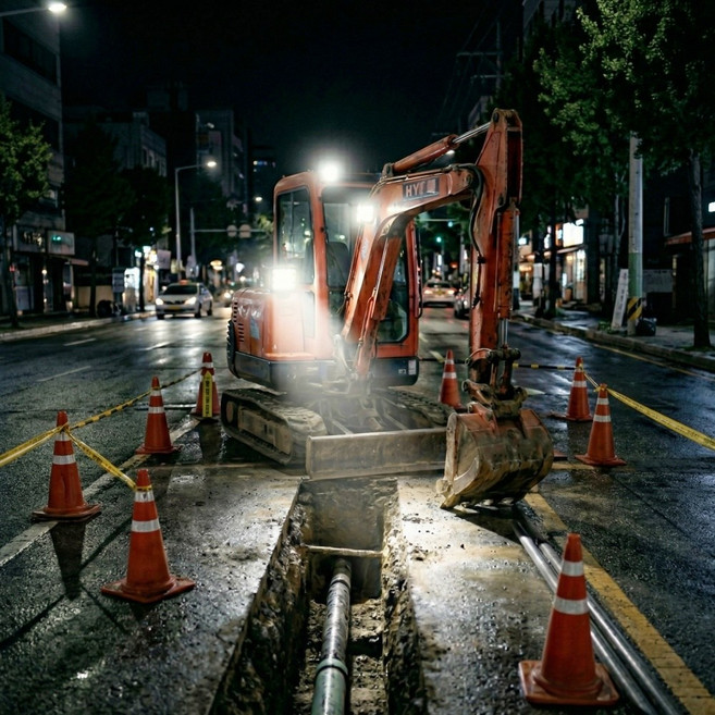 화물차 차폭등 굴삭기 작업등 지게차 후미등 12VLED등 24V겸용 엘이디램프 48와트, 36mm, 1개