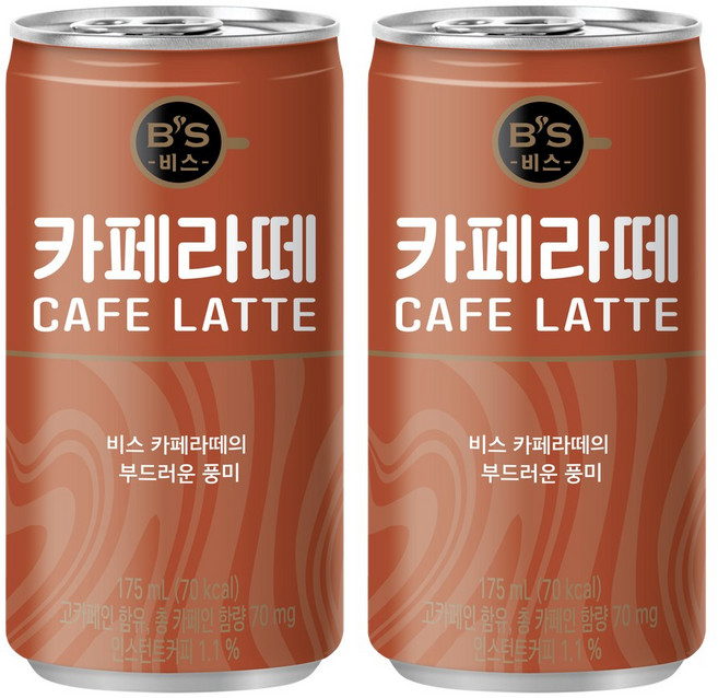 B'S 비스 카페라떼, 60개, 175ml