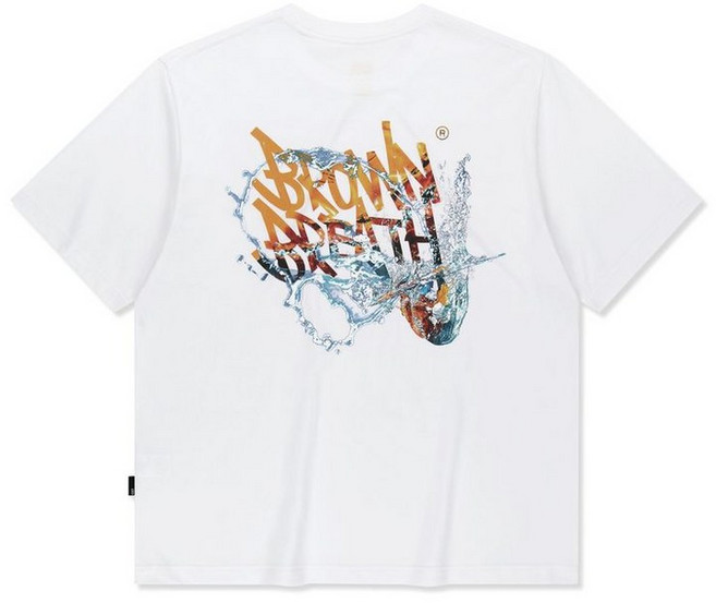 브라운브레스 SPLASH TAG TEE - 화이트