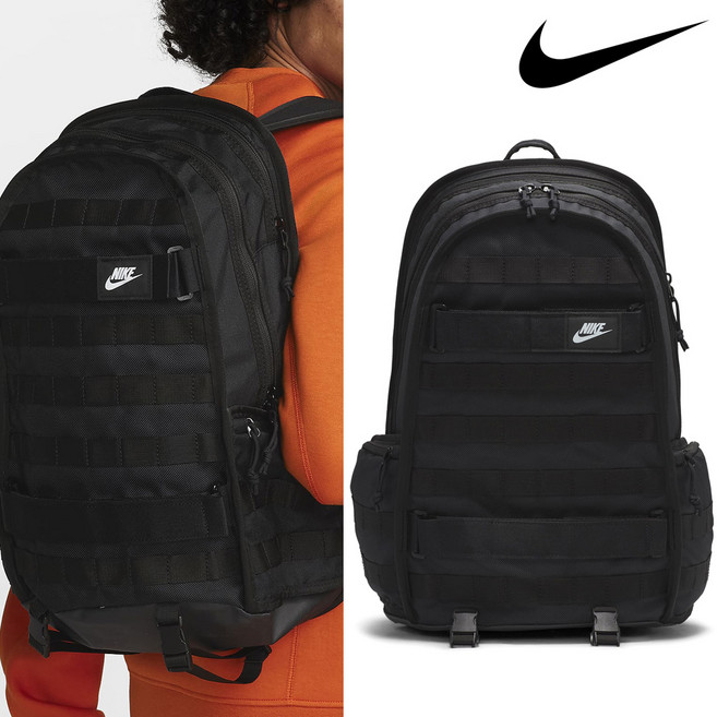 나이키 책가방 학생 직장인 중학생 고등학생 노트북 RPM 백팩 가방 1746636, one size, 블랙, 1개