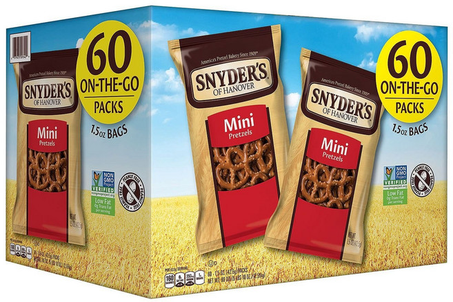 스나이더스 미니 프레첼, 60개, 42g