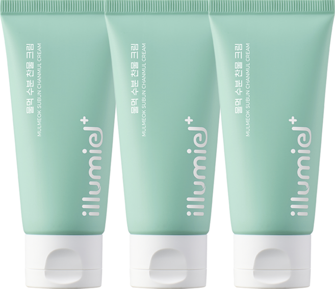 일루미엘 물먹 카카두플럼 엑소좀 비타민 수분 찬물 크림, 3개, 50ml