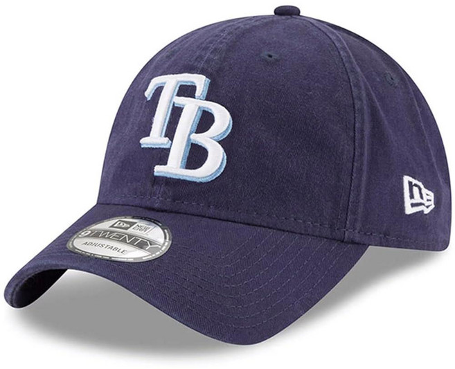 New Era MLB 카키 코어 클래식 9TWENTY 조절 가능한 모자 캡 프리 사이즈 브라운. 136567, 탬파베이 레이스 네이비, 1개