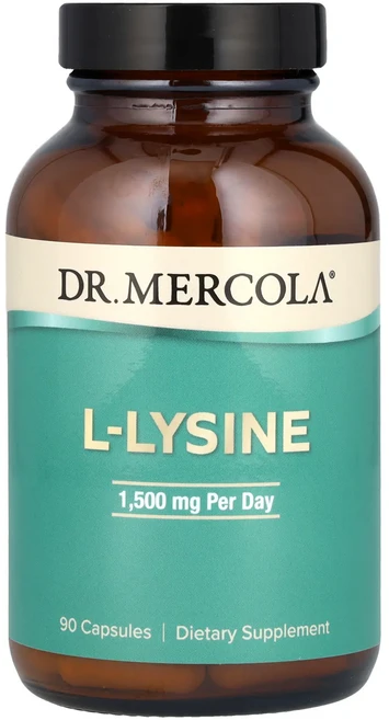 새해 첫좋은선물 Dr. Mercola l-라이신 1500mg 캡슐 90정 제대로 할인합니다, Dr Mercola l라이신 1500mg 캡슐 90정, 1개 - 쿠팡