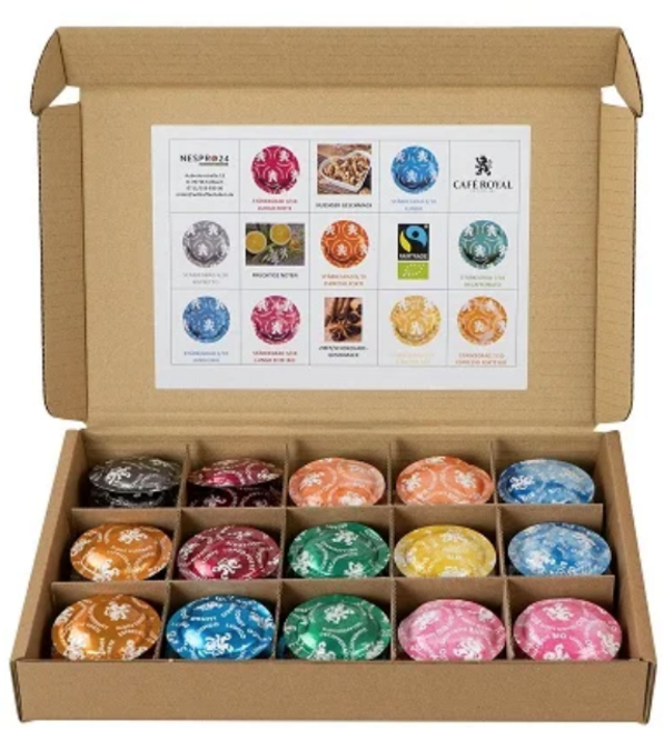 카페로얄 네스프레소 프로 기업용 파드 캡슐 버라이어티 45개입 샘플러 다양한맛 제니우스 모멘토