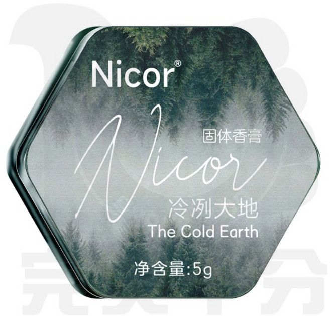 Nicor 皇家烏木 固體香膏, 1個, Nicor固體香膏 - 冷冽大地,訂單未滿99元不出貨【不含運費】