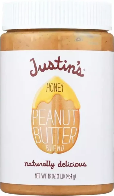 저스틴 내추럴 허니 땅콩버터 16온스. 병 (2팩), 1개
