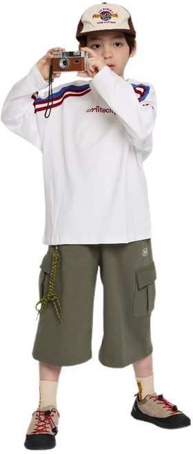 더베이지 봄 여름 주니어 남아 7부 바지 제트 카고 버뮤다 팬츠 B5158