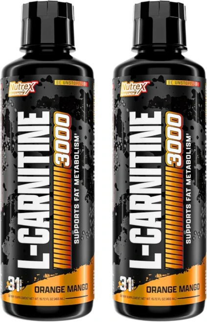 Nutrex Research L-카르니틴 3000 오렌지 망고 465ml(15.72fl oz) 2 SET - 쿠팡