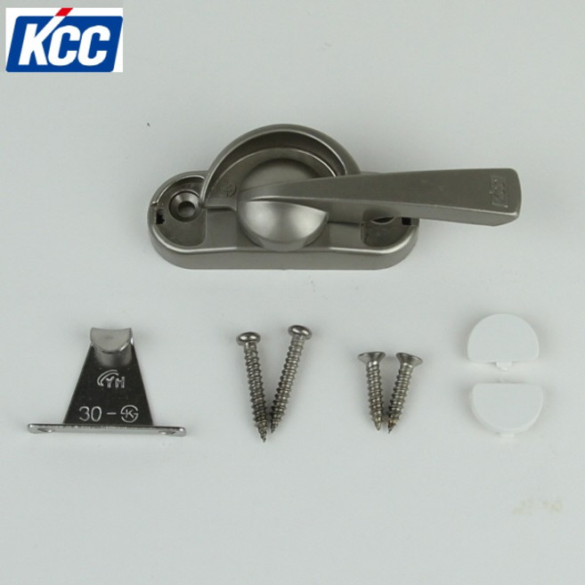 KCC 창호 크리센트 중형 잠금장치 걸쇠 샤시 CRK-6, 좌크리, 1세트