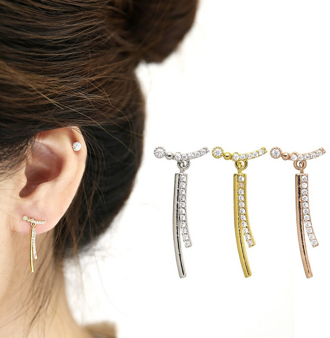 미다미 [2P케이스세트] 마리앙뜨 투웨이 드롭 포인트 피어싱 세트