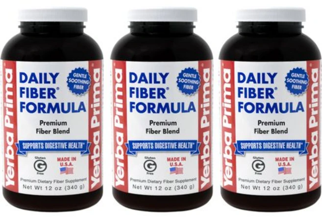 예르바 프리마 데일리 화이버 포뮬러 파우더 - 340g (3 Yerba Prima Daily Fiber Formula Powder - 12 oz (Pack of 3) - Solub, 1개 - 쿠팡
