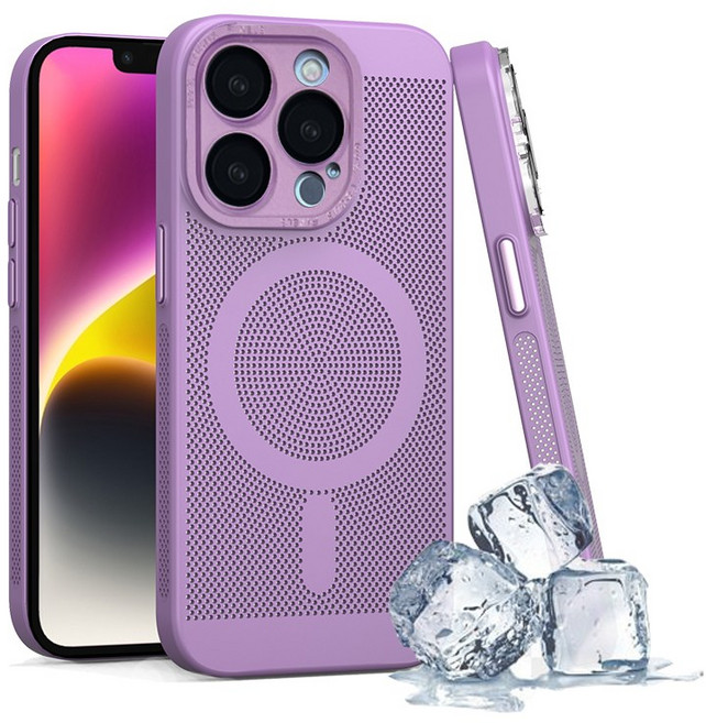 isee아이시 아이폰 에어 쿨링 금속 카메라 보호 맥세이프 휴대폰 하드케이스