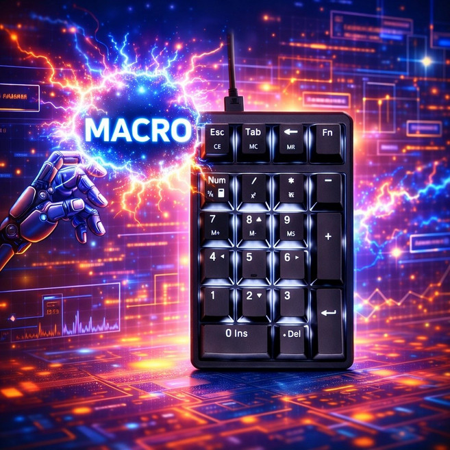 스카이디지탈 NKEYBOARD NK21 매크로 숫자 키패드 갈축