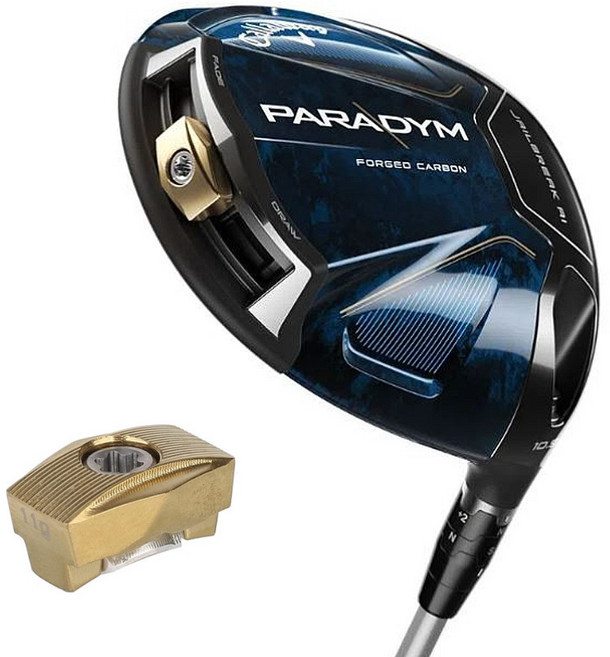 캘러웨이 패러다임 드라이버무게추 사각형 6g~20g 슬라이드형 호환용, 1개, 사각형슬라이드골드