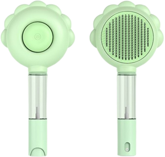 헬로키튼 원터치 스프레이 빗, 그린, 1개