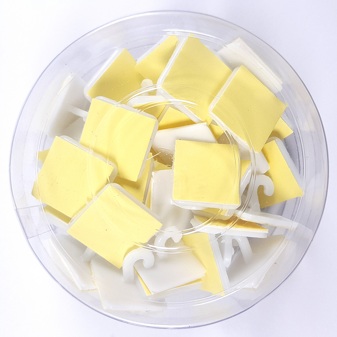 고리마운트 사각 2.4cm 35개입 천정고리 접착고리