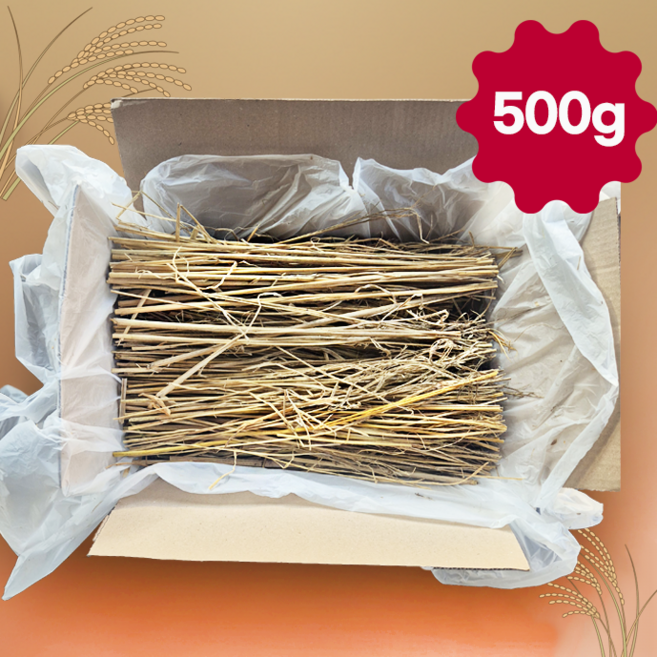 볏짚 지푸라기 반려동물 월동자재 보온재 숯불 바베큐용 볏집, 500g, 1개