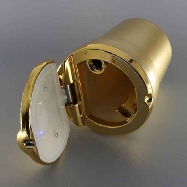 벤츠 차량용재떨이 미니 자동차용품 차량용자동차 자동, 1개, 호화부유한골드스탬프없음