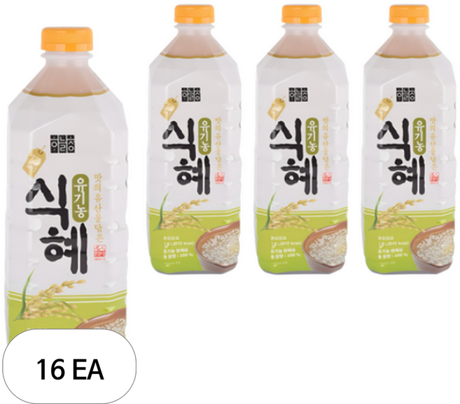 하늘청 유기농 식혜, 1.8L, 16개