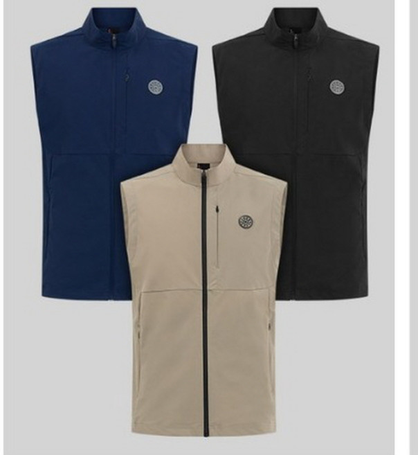 프로월드컵 Q126-6101-03 가볍게 걸치는 액티브 냉감 남성 트리코트 타공 베스트 조끼 뉴코아 아울렛 울산점