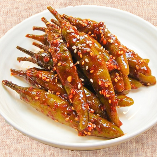 매콤달콤 특제양념 고추무침 고추 장아찌, 1개, 500g
