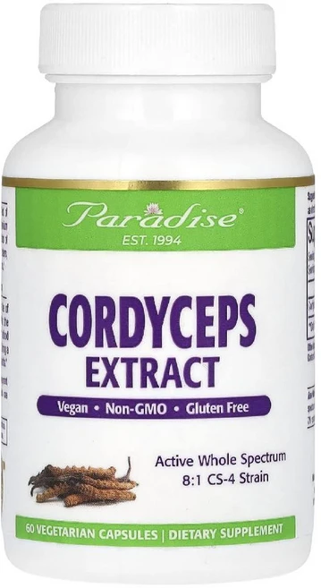 파라다이스허브 코디셉스 동충하초추출물 400mg 60캡슐 Cordyceps, 1개, 60정 - 쿠팡