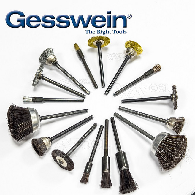 미제 브러쉬 샹크 3파이 금형그라인더용 미니 베이비 브러쉬 모음, 12.신주 휠형, 1개