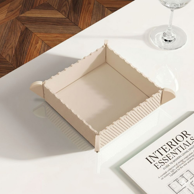 신박한 접이식 자석폴딩 접시 도마 겸용 트레이 다용도 멀티 사용 가능 인스타 감성 오늘의 주방 용품 프라임셀렉트, 옐로우 21.5cm, 1개