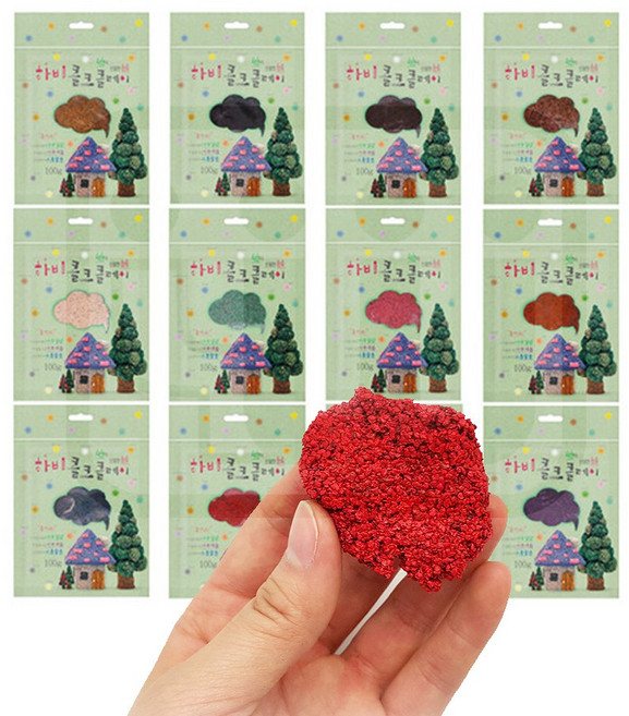 토단 콜크 클레이 단색 100g 코르크 점토 찰흙 재료, 연밤