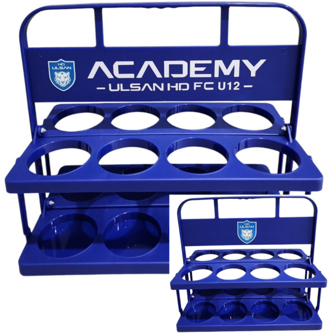 원형 접이식 음료수 텀블러 음료 캐리어 8구 로고 스티커증정, 1개, 블루