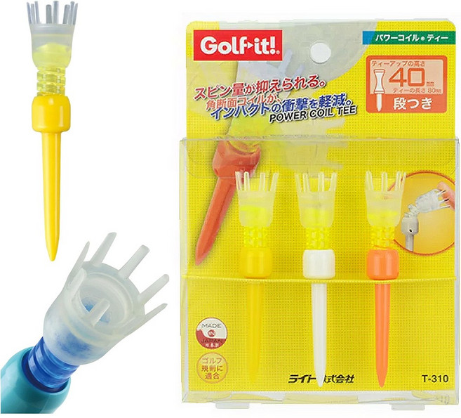 프리미엄 일본골프티 골프잇 T310 80mm 파워코일티 롱티 3종, 1개