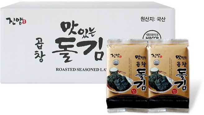 진양 맛있는 곱창돌김 8g x 40봉, 40개