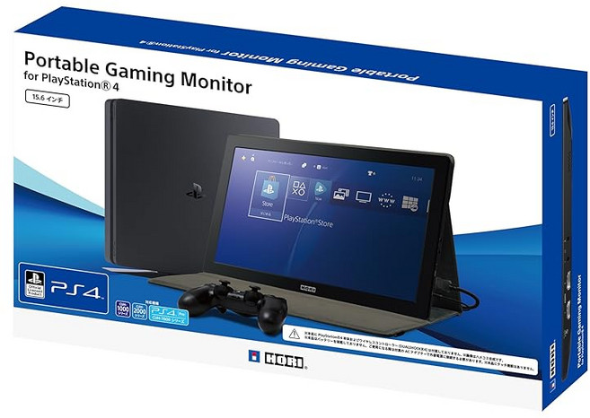호리 PS5 동작 확인 완료 PlayStation 4용 소니 라이선스 제품인 포터블 게이밍 모니터, 1개