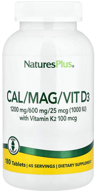 네이처스플러스 칼슘 마그네슘 비타민D3 180정 비타민K2 칼마디 Cal Mag Vit, 1개
