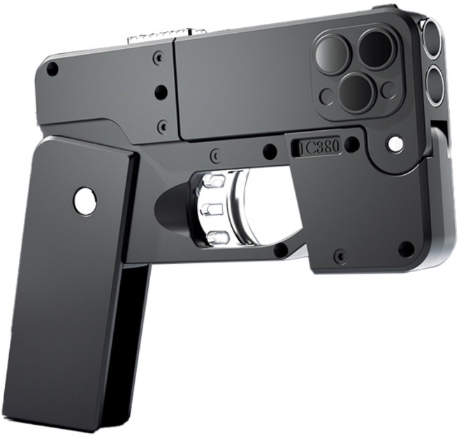 UB 폴드 변신 너프건 탄피 배출 권총, 블랙, 1개