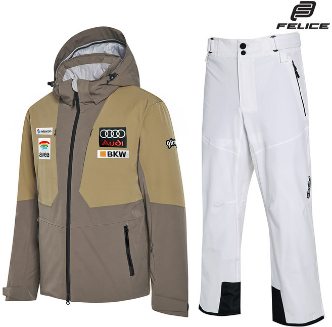 지프로그 스키복 로체 저스티 베이지 세트 보드복