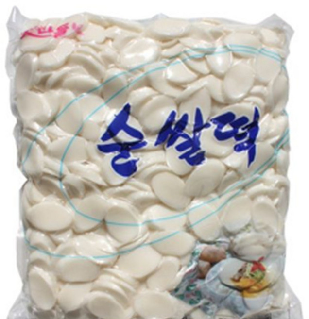 수입산 떡국 쌀떡 3kg 대용량 식자재용 분식집 만둣국, 1개