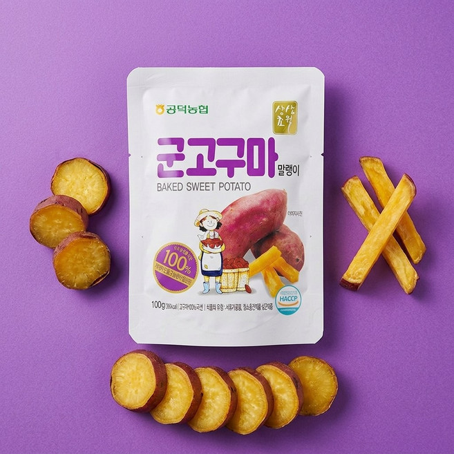 공덕농협 쫀득한 군고구마 말랭이 100g 10봉