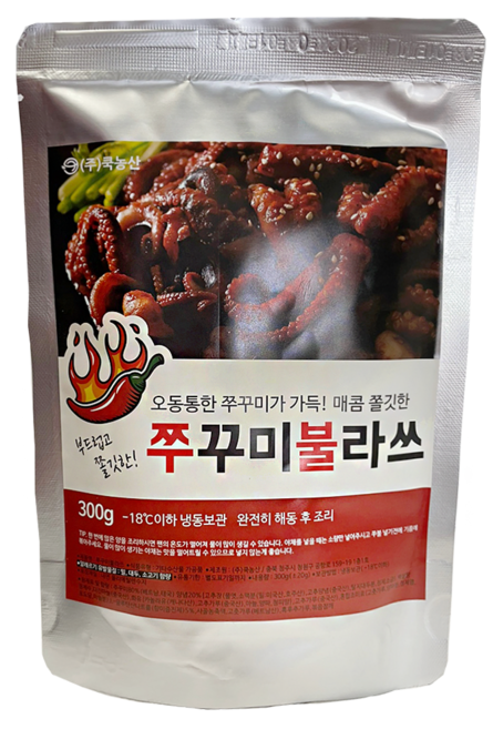 리빙케이푸드 1팩+1팩 알싸한 매운맛 양념 쭈꾸미 볶음 300g 개별 포장, 2개