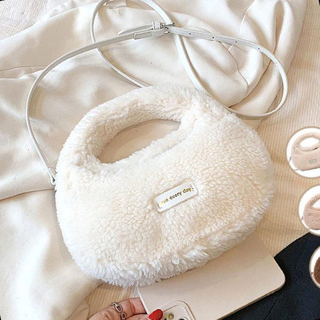 뽀글이 토트백 숄더백 크로스백 겨울 여성 학생