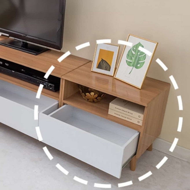 수납가구 공간 효율 낮은 2단 수납장 540 원목수납장, 화이트